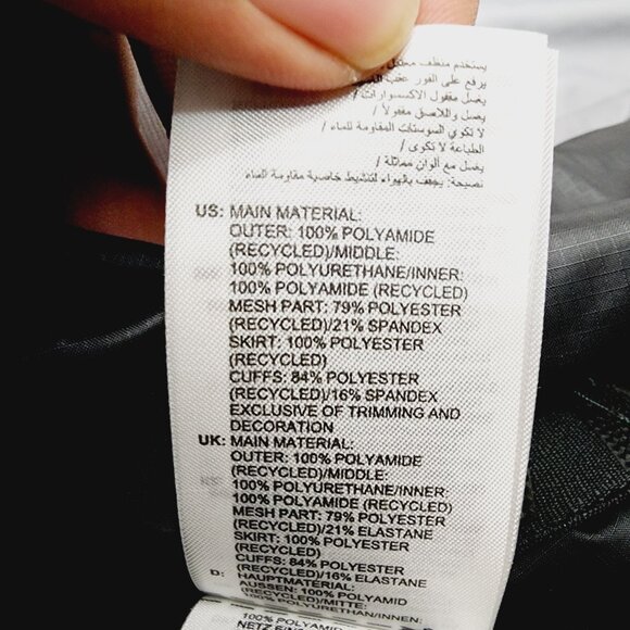 Adidas Terrex Post-Consumer Snow Jacket 'White Green' HC7727 - Men's Small - Picture 15 of 16